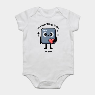 The Best Things in Life Are Bytes Baby Bodysuit